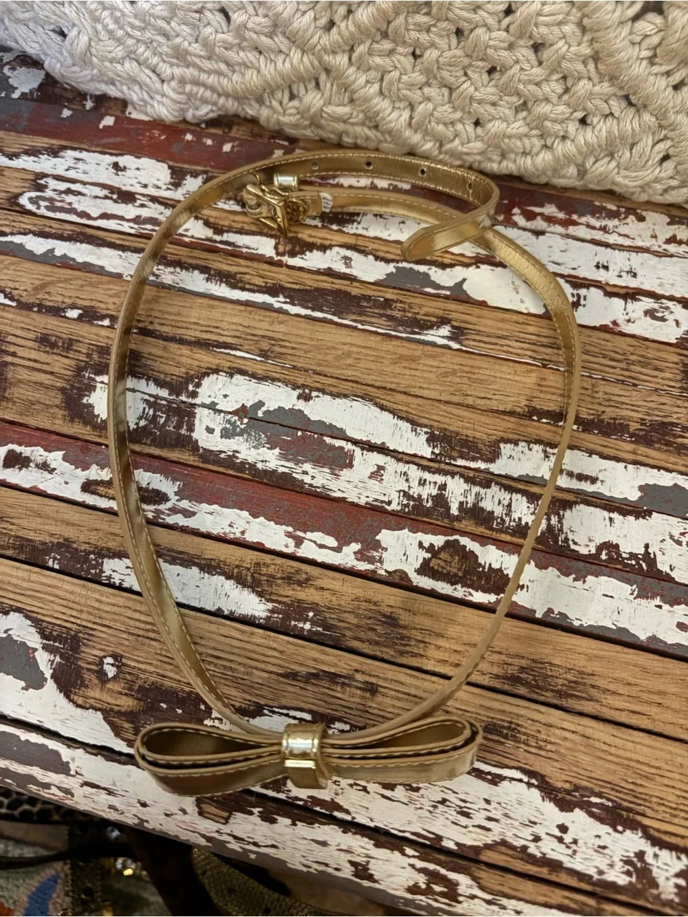 Gold Bow belt Xs